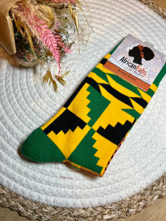 Chaussettes motifs africains 🧦 unisexe