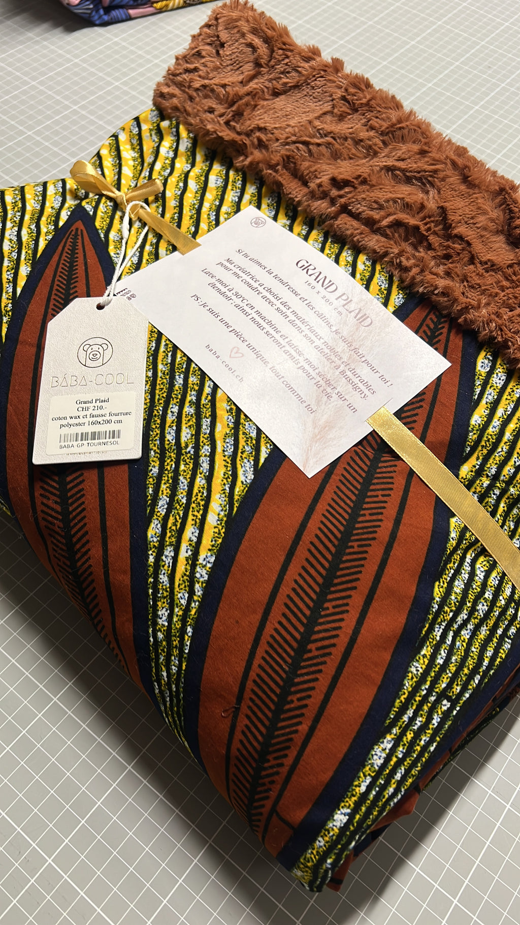 Karierte Decke • Stoff Ihrer Wahl