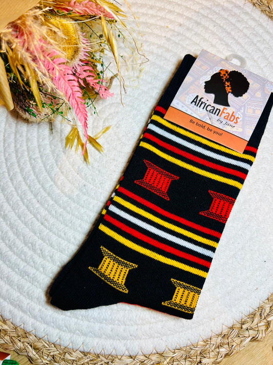 Chaussettes motifs africains 🧦 unisexe