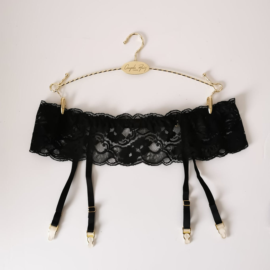 Porte jarretelle noir