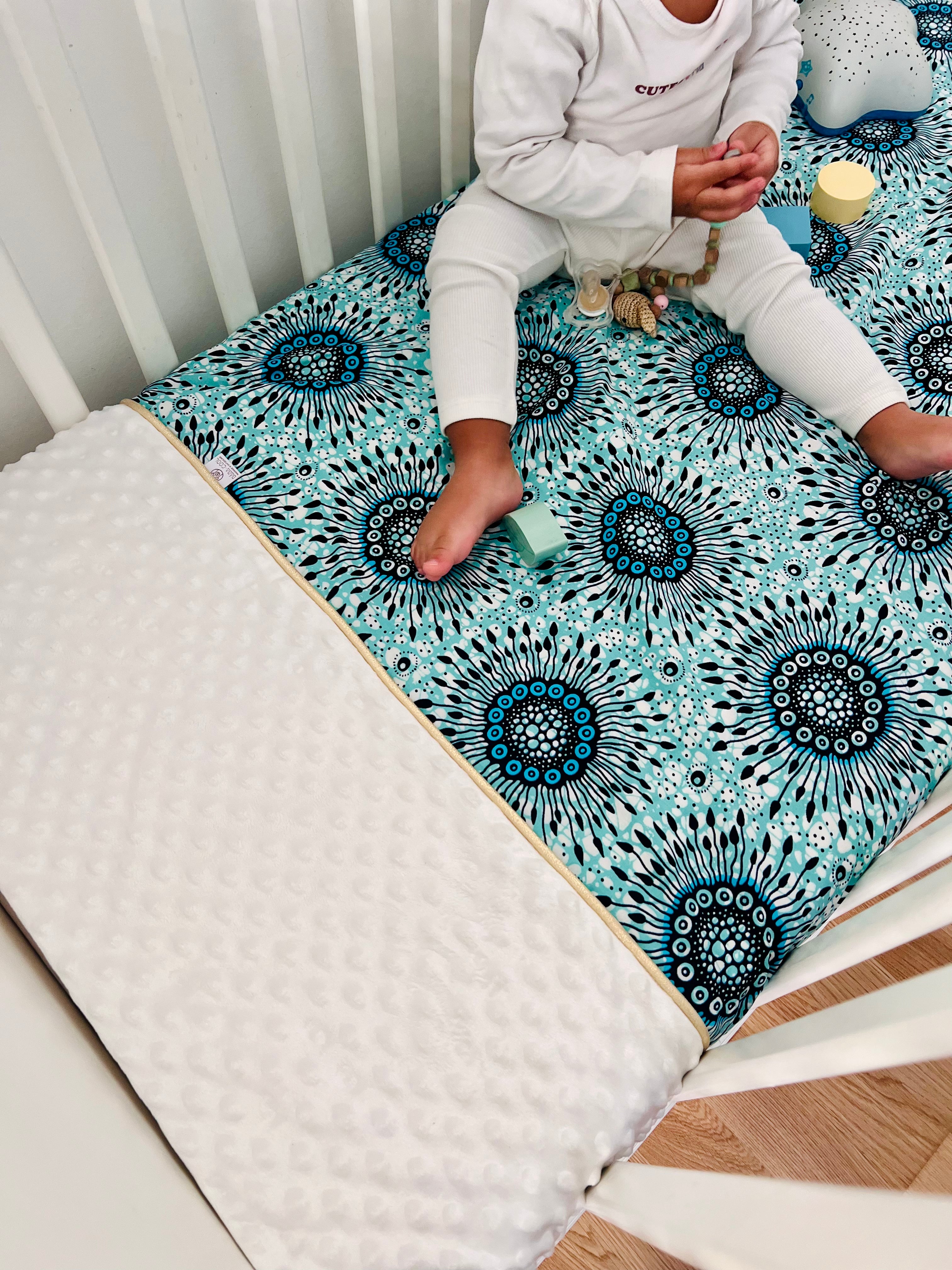 Minky-Decke, Türkis