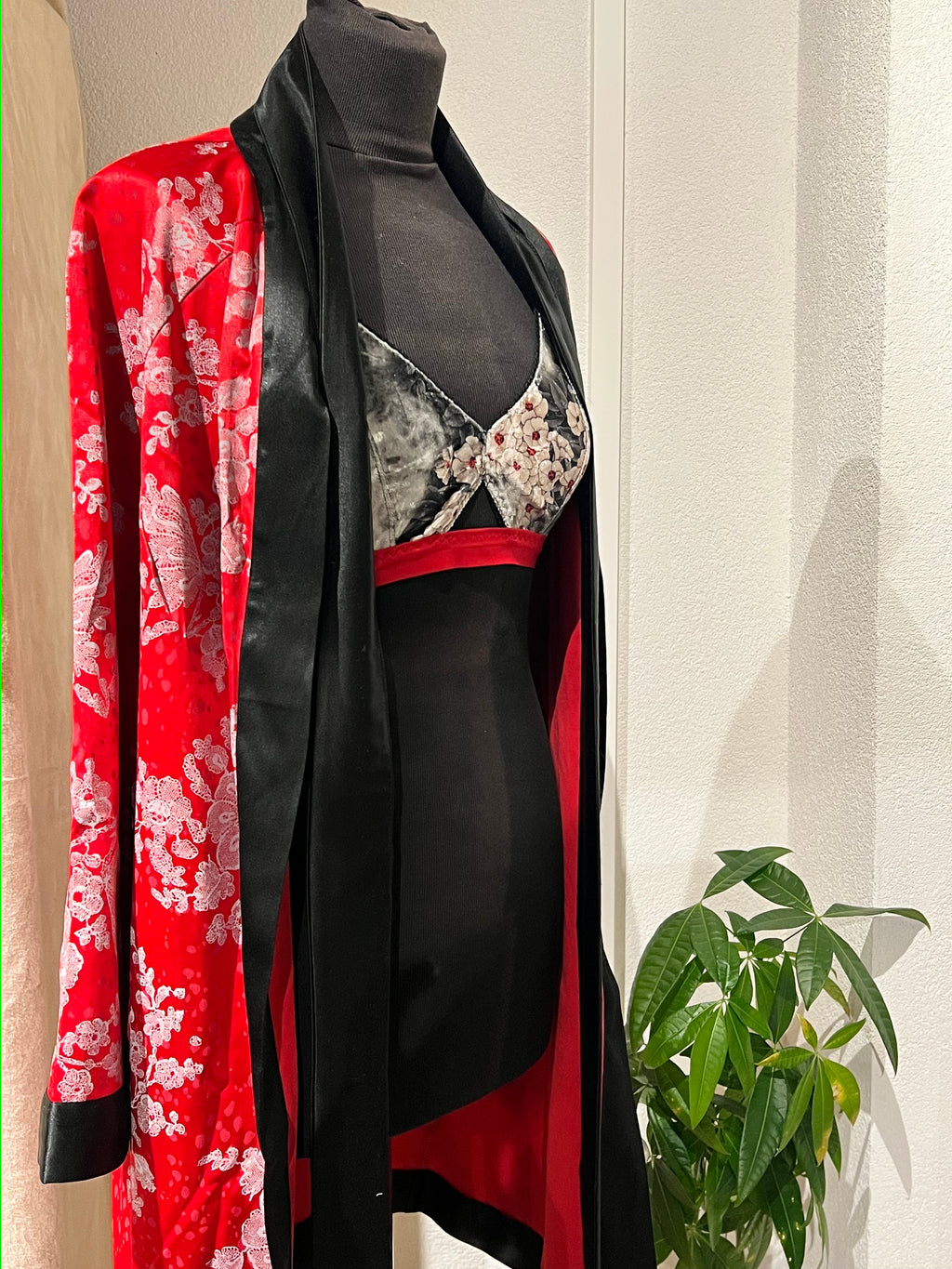 Déshabillé Rouge et noir