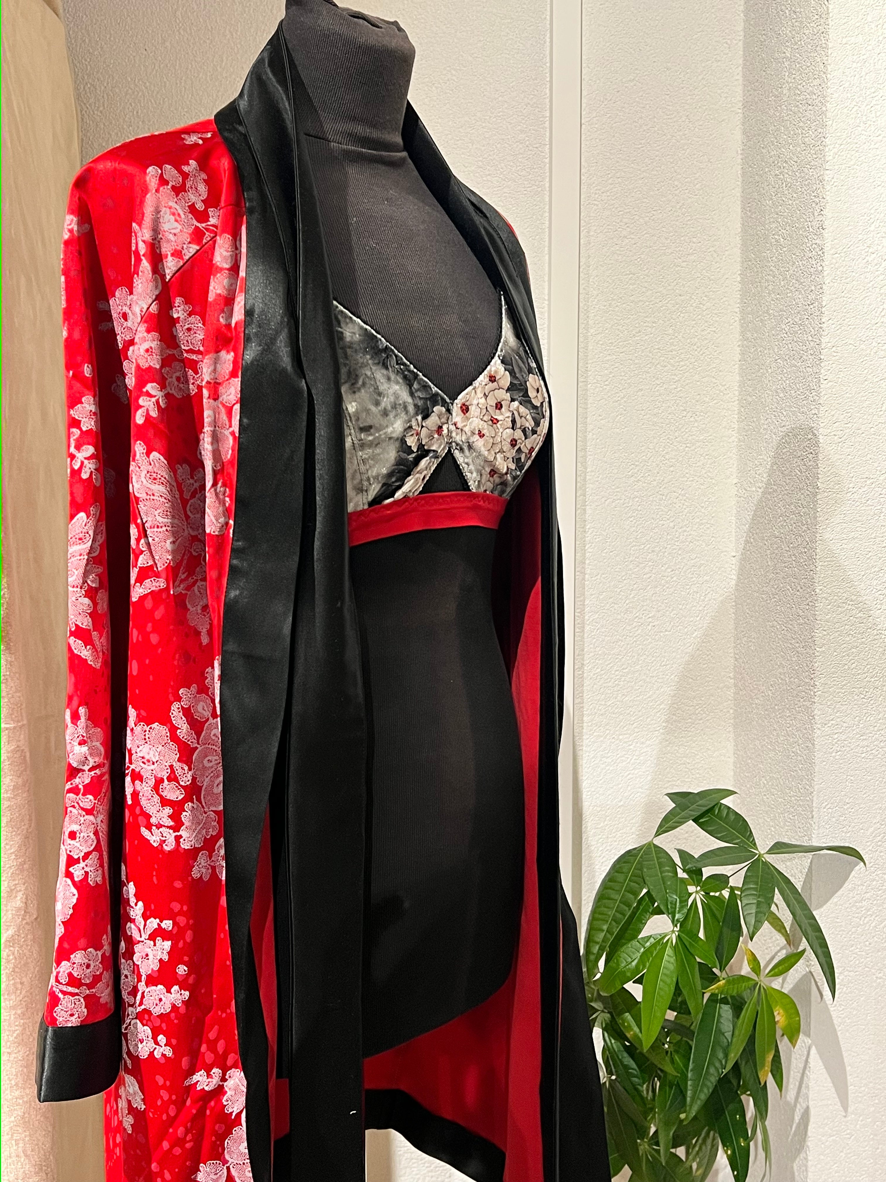 Déshabillé Rouge et noir