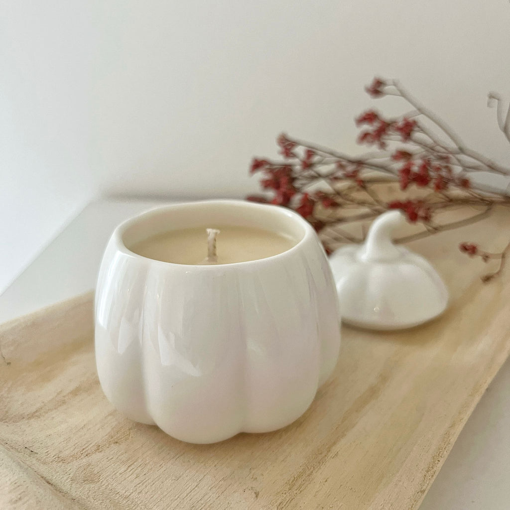 Bougie citrouille 🎃 vanille-cannelle - Collection automne 🍂