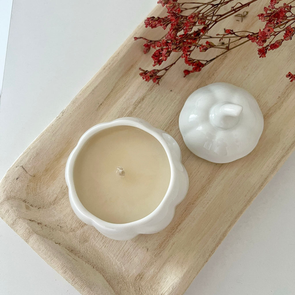 Bougie citrouille 🎃 vanille-cannelle - Collection automne 🍂