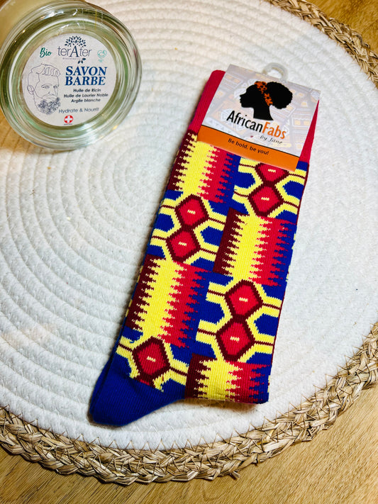 Chaussettes motifs africains 🧦 unisexe