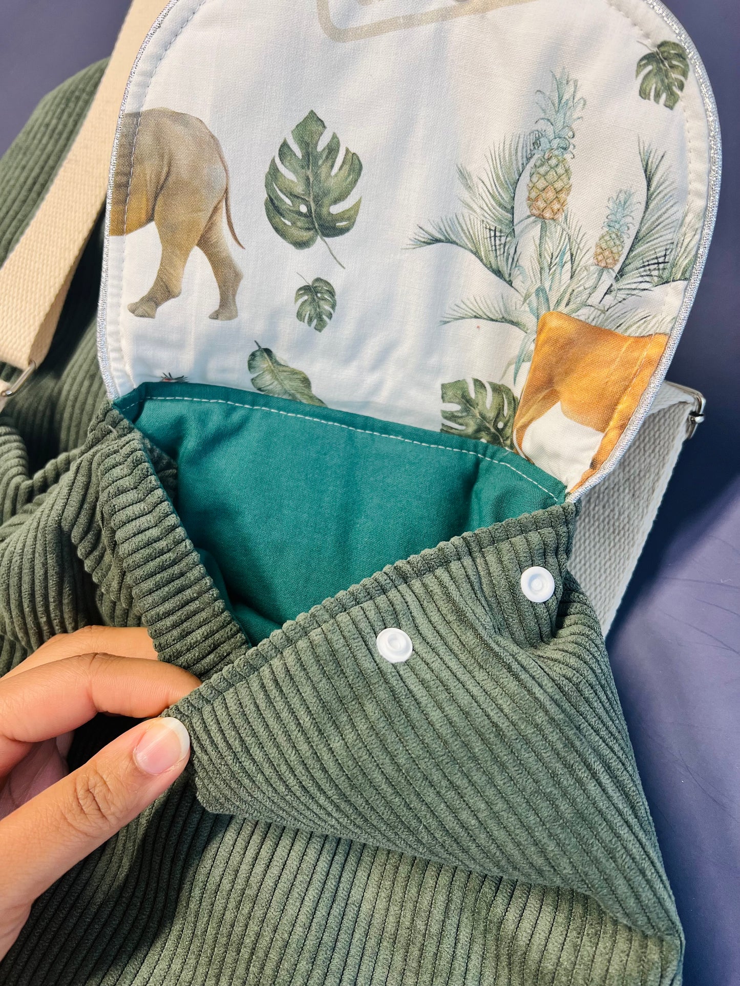 Sac à dos en velour côtelé 🍀