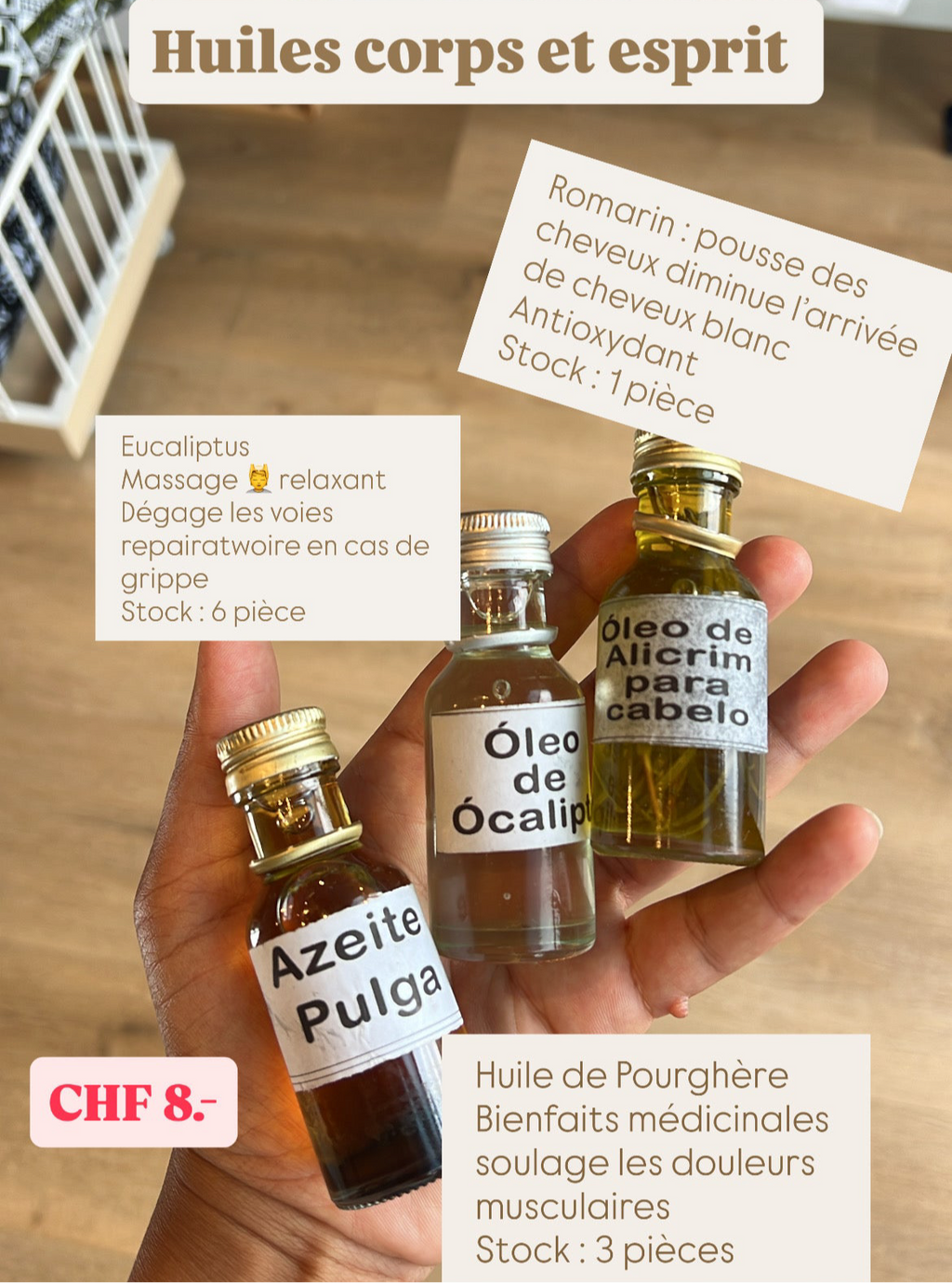 Huiles soins cheveux, corps et esprit