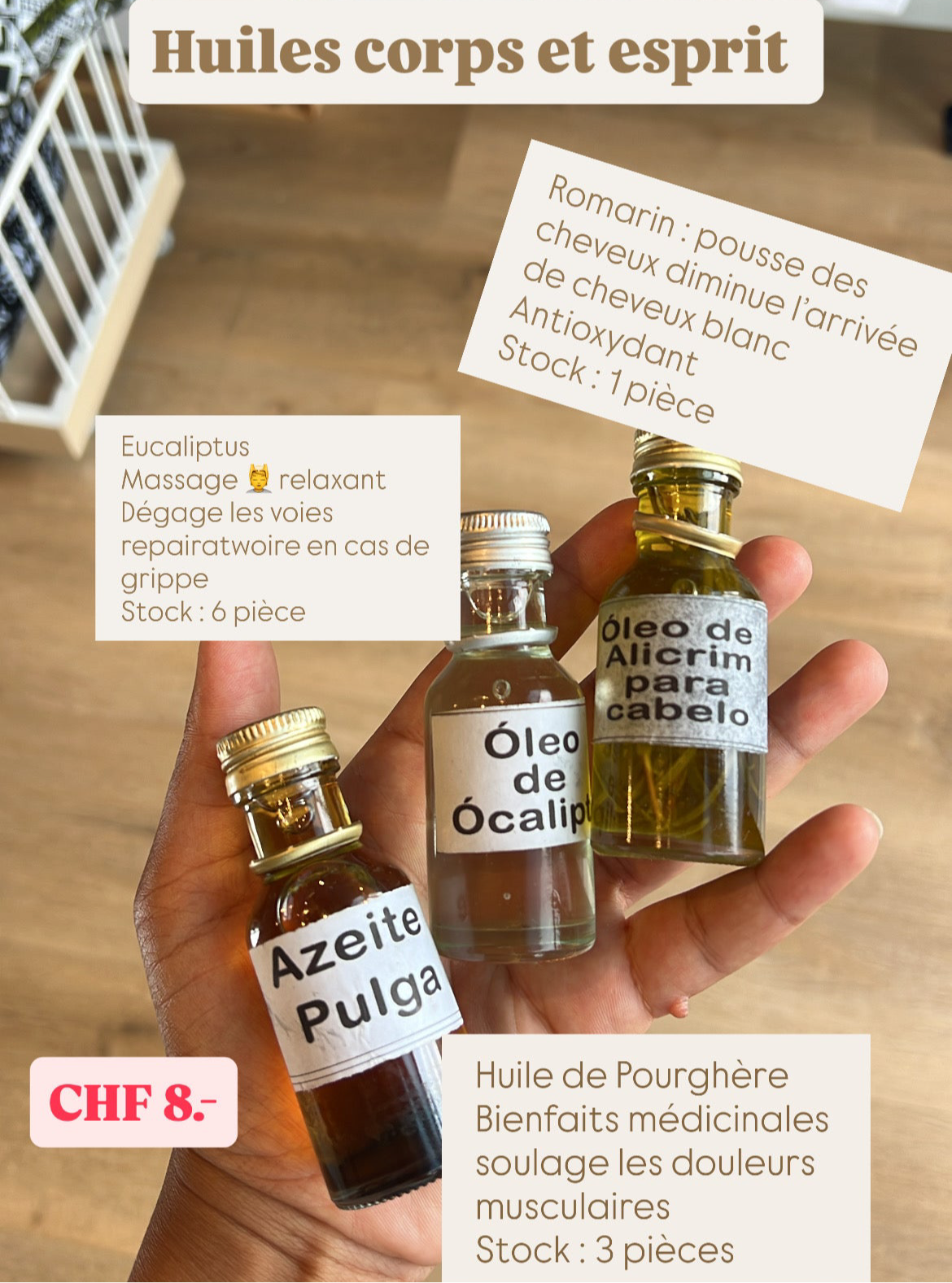 Huiles soins cheveux, corps et esprit