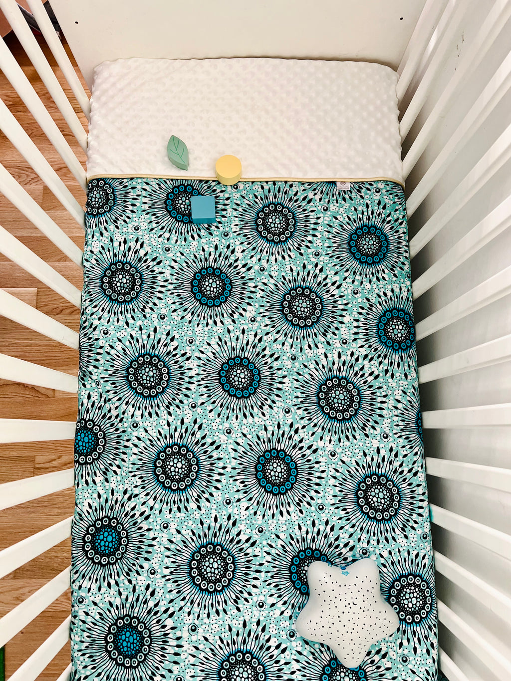 Minky-Decke, Türkis