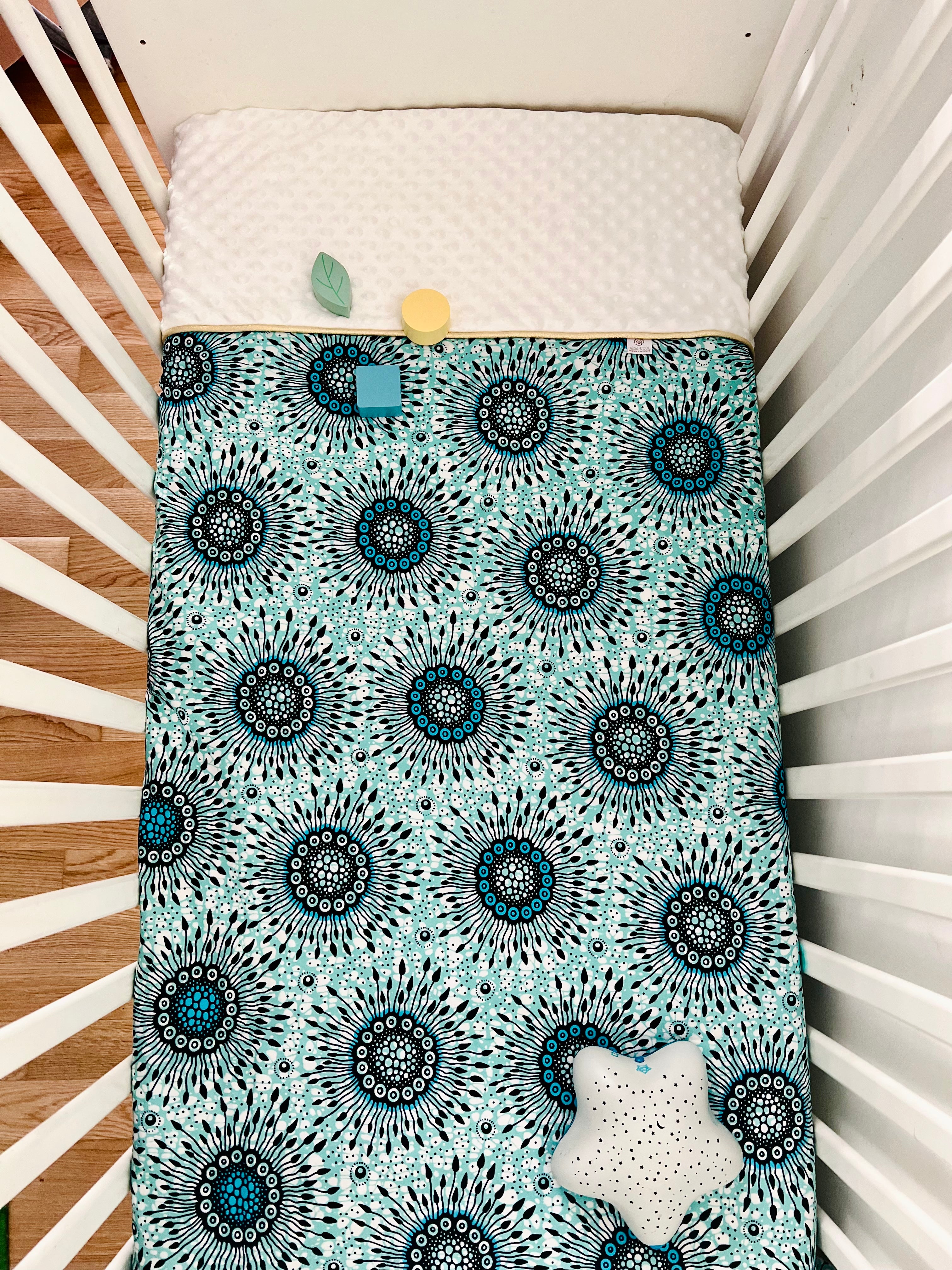 Minky-Decke, Türkis