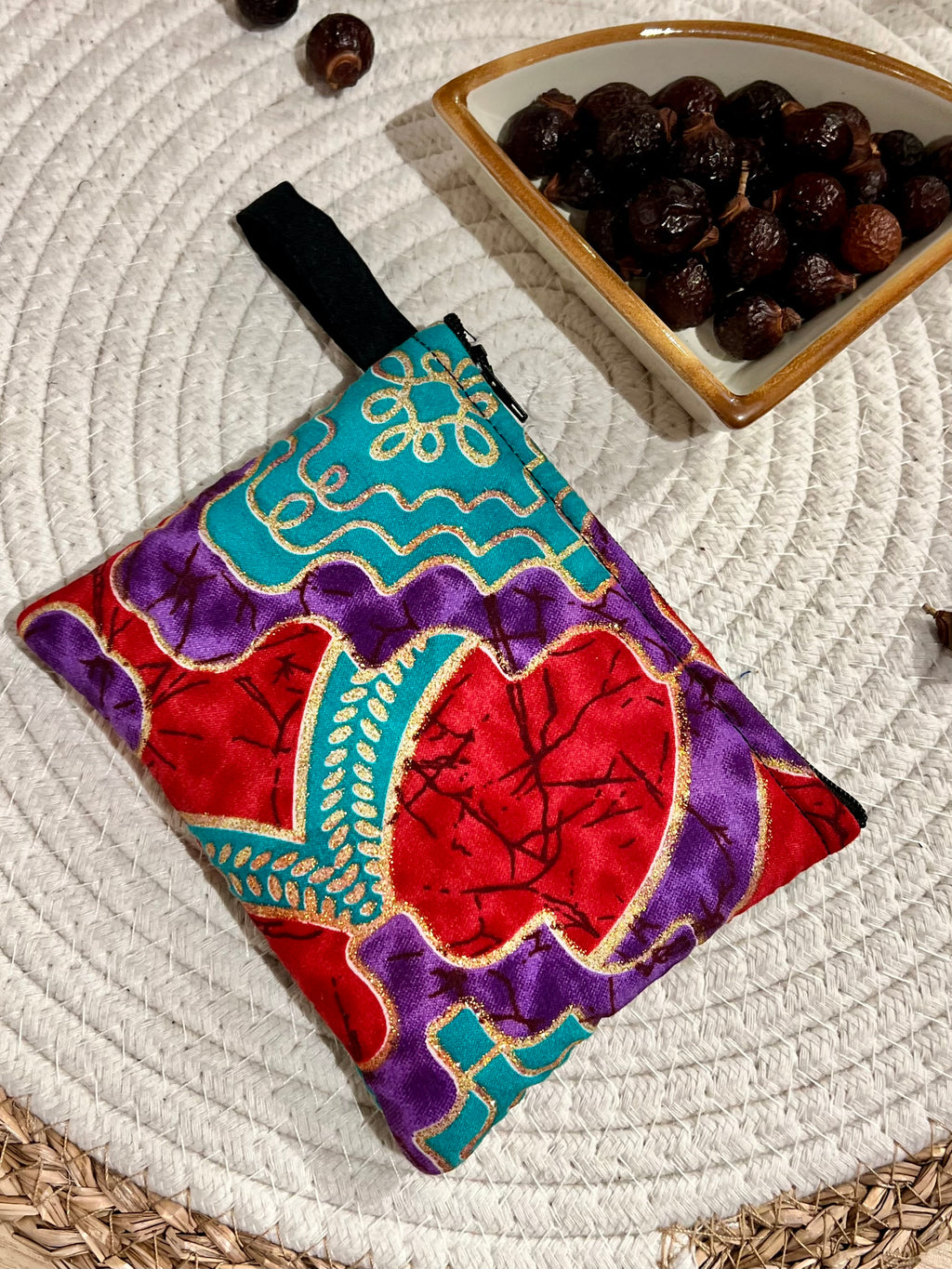 Pochette porte-monnaie avec zip