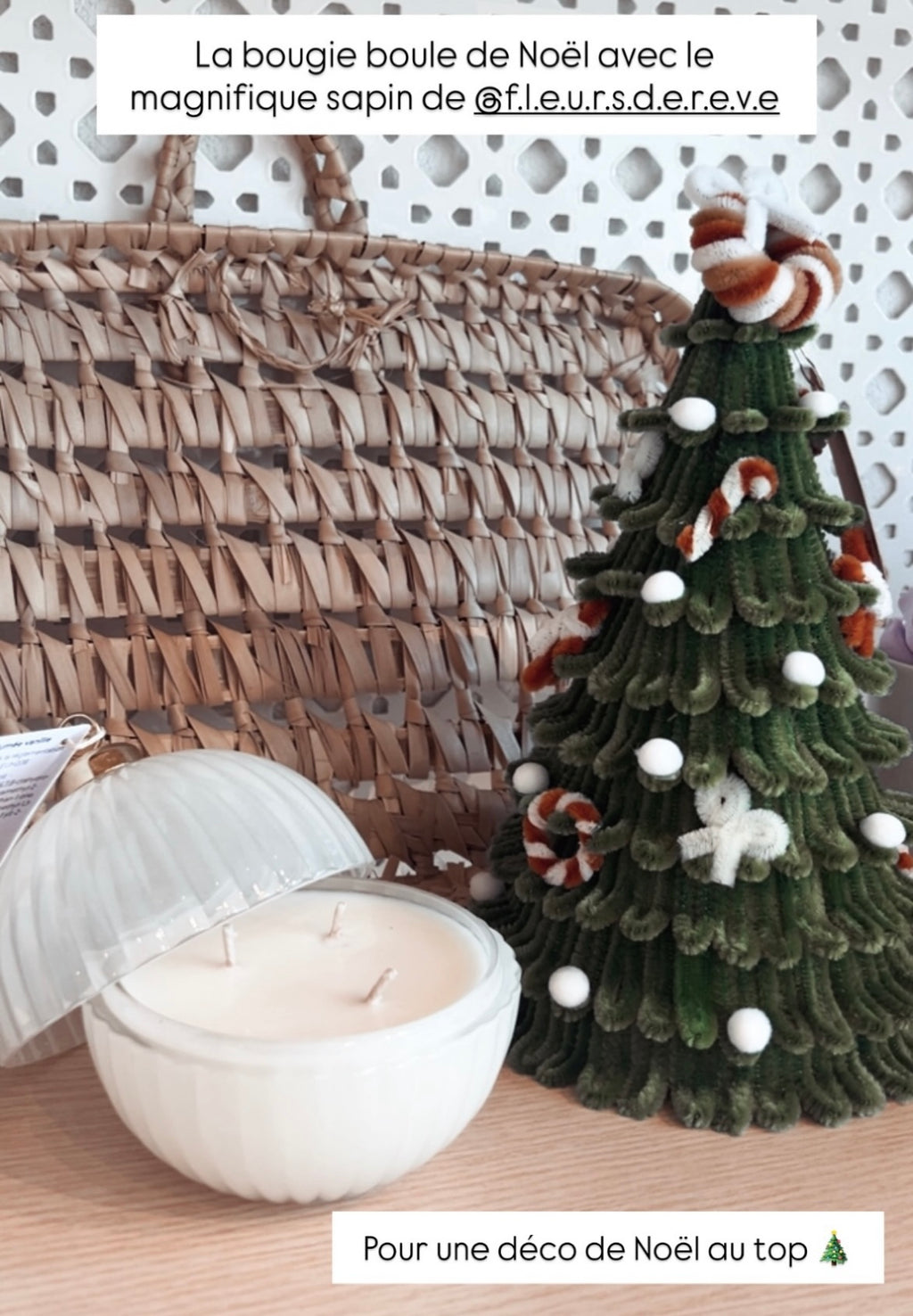 Bougie boule de Noël