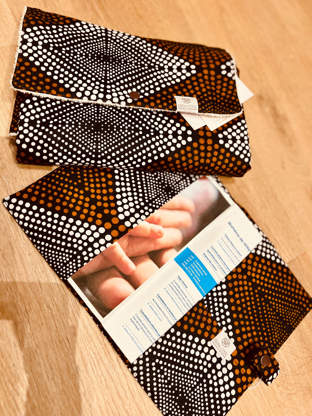 Protège carnet de santé à motifs