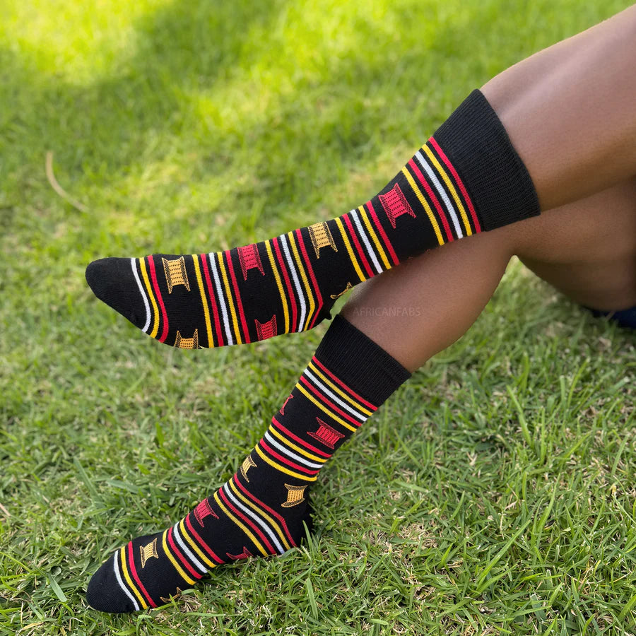 Chaussettes motifs africains 🧦 unisexe