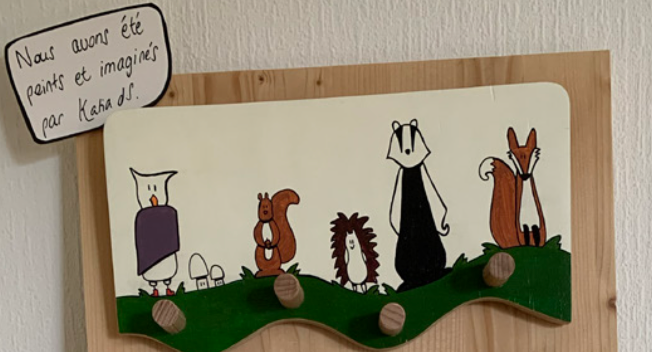 Patère animaux forêt