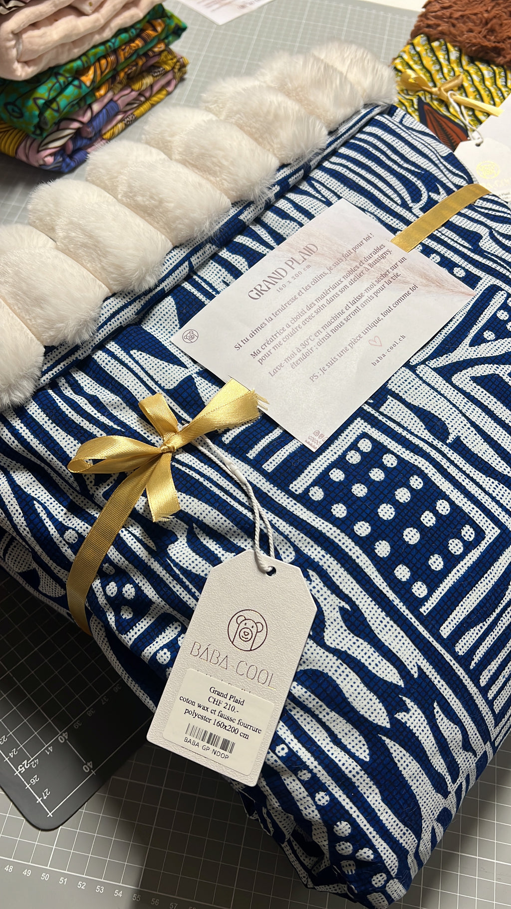 Karierte Decke • Stoff Ihrer Wahl