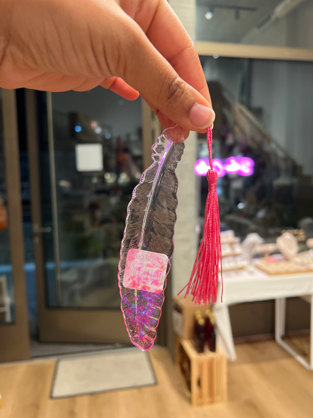 Marque page bois / résine