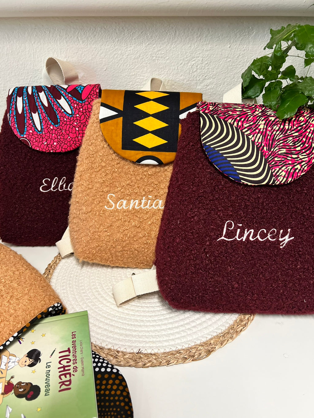 Sac à dos bouclette personnalisable avec broderie