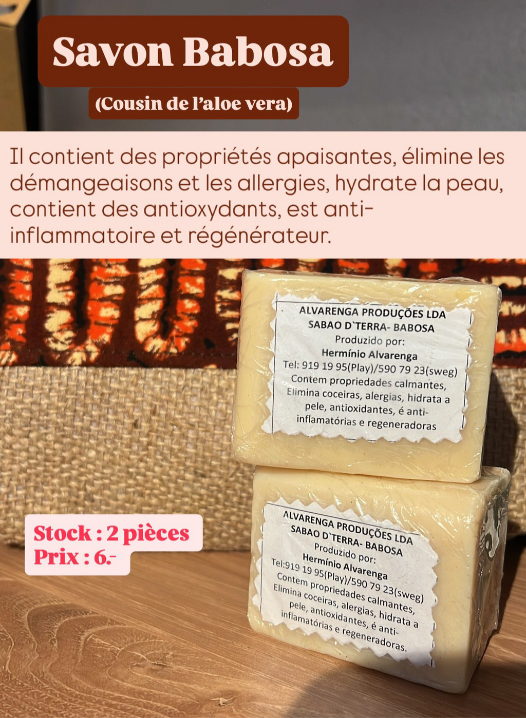 Savons solides du Cap-Vert