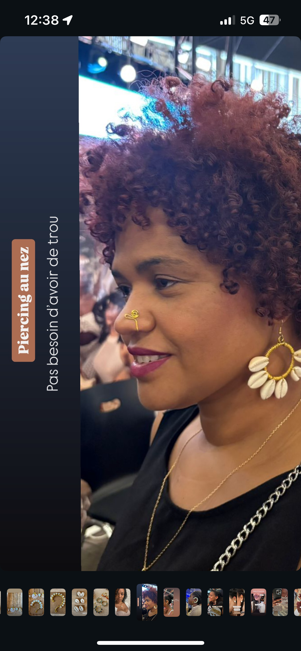 « Faux » Piercing nez