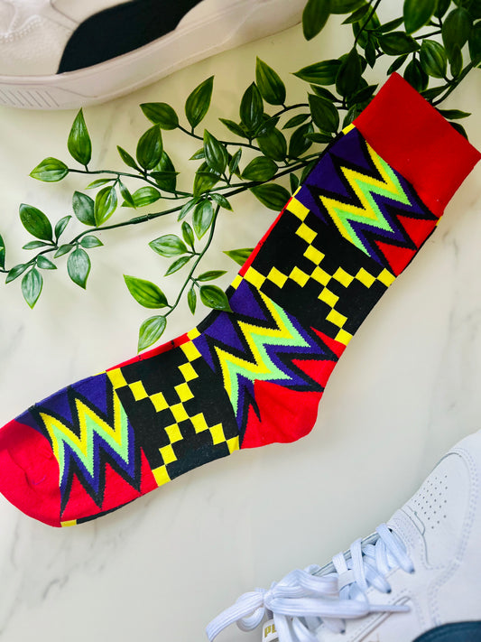 Afrikanische Mustersocken 🧦 Unisex