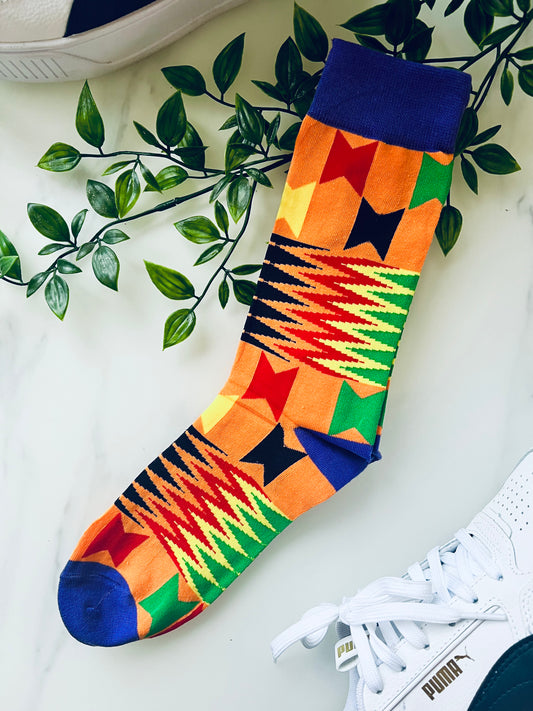 Chaussettes motifs africains 🧦 unisexe