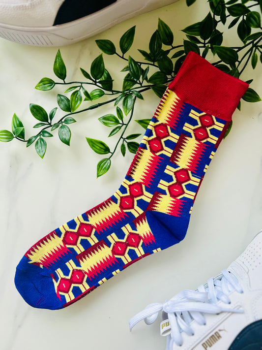 Chaussettes motifs africains 🧦 unisexe