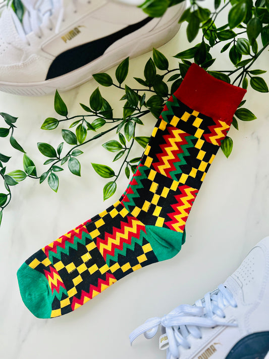 Chaussettes motifs africains 🧦 unisexe