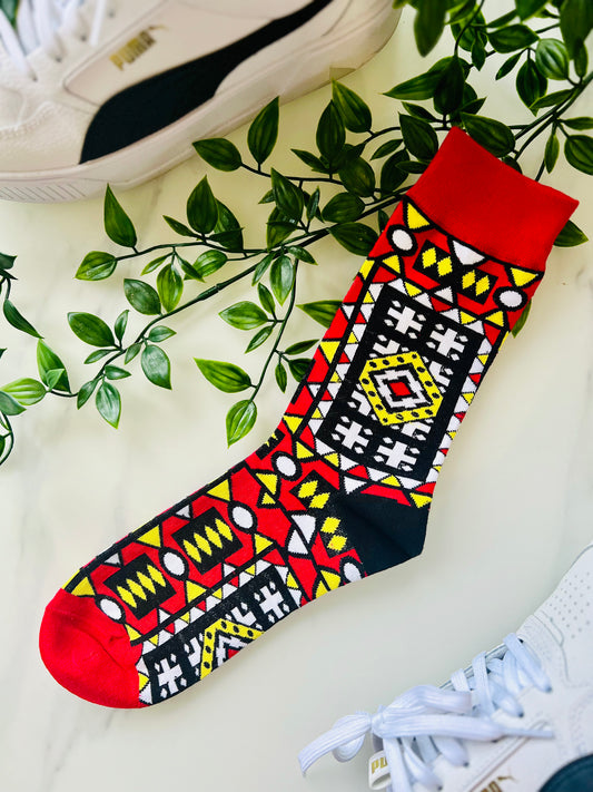 Afrikanische Mustersocken 🧦 Unisex