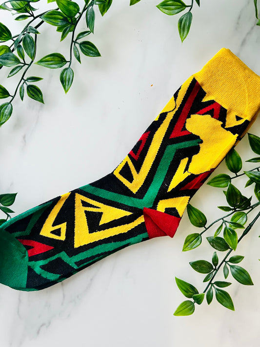 Chaussettes motifs africains 🧦 unisexe