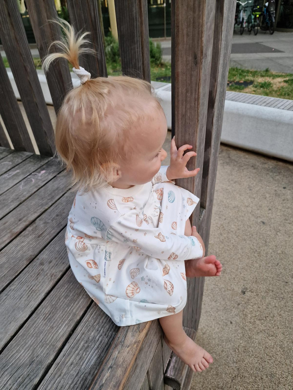 Robe à manches longues Mailo the Bear avec volants