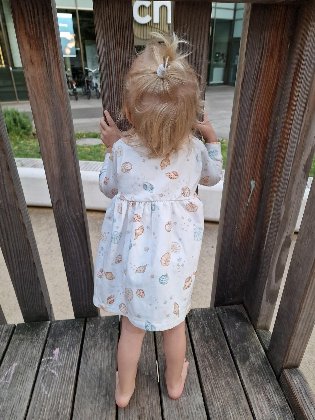 Robe à manches longues Mailo the Bear avec volants