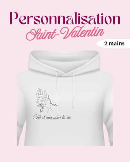 Hoodie St-Valentin - Enfant modèle 1 ou 2