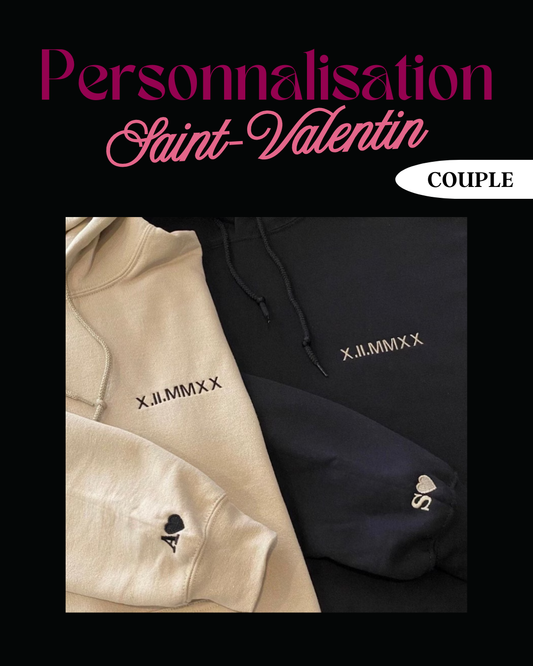 Hoodie St-Valentin - Adulte modèle 1, 2 ou 3