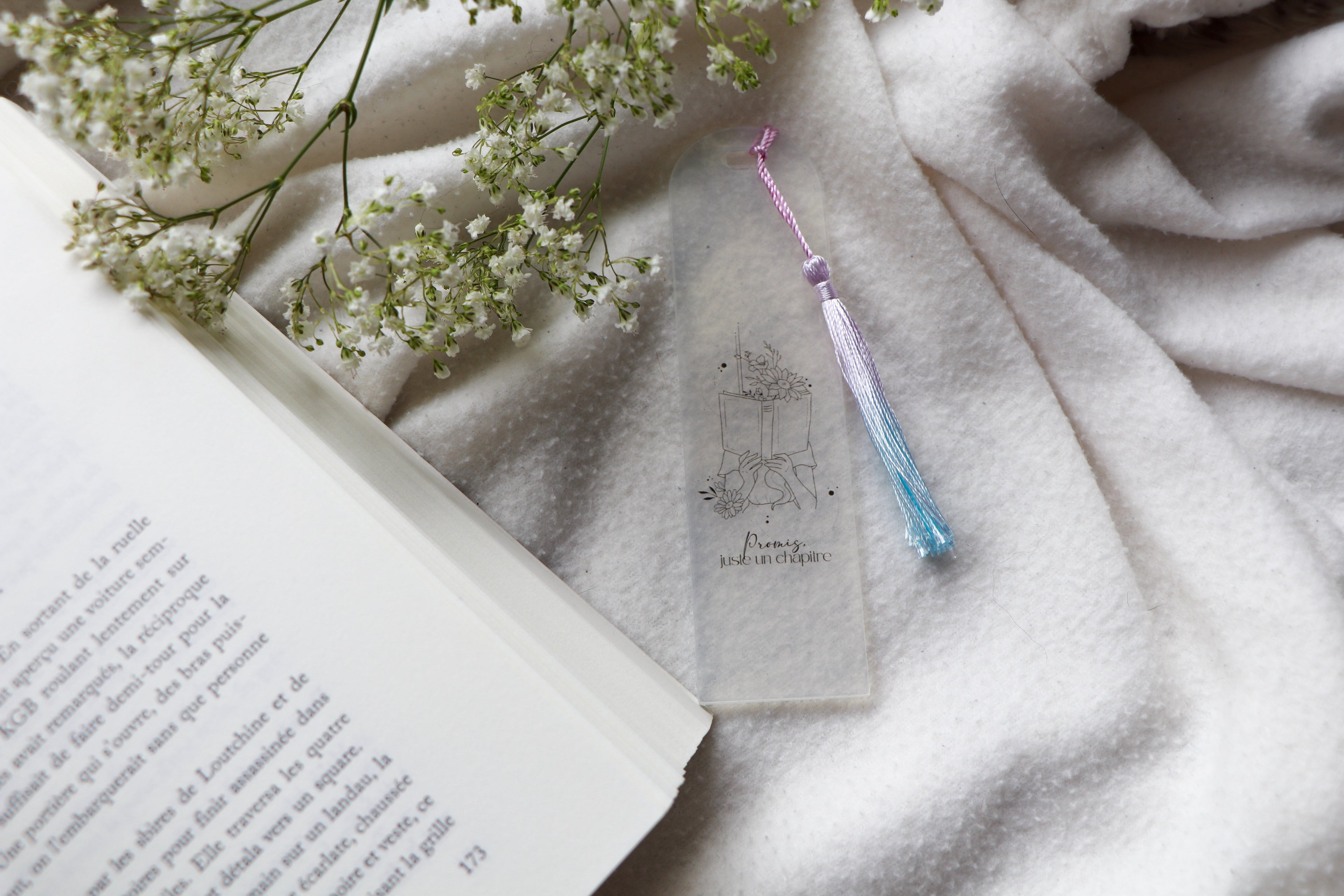 Marque page en plexis